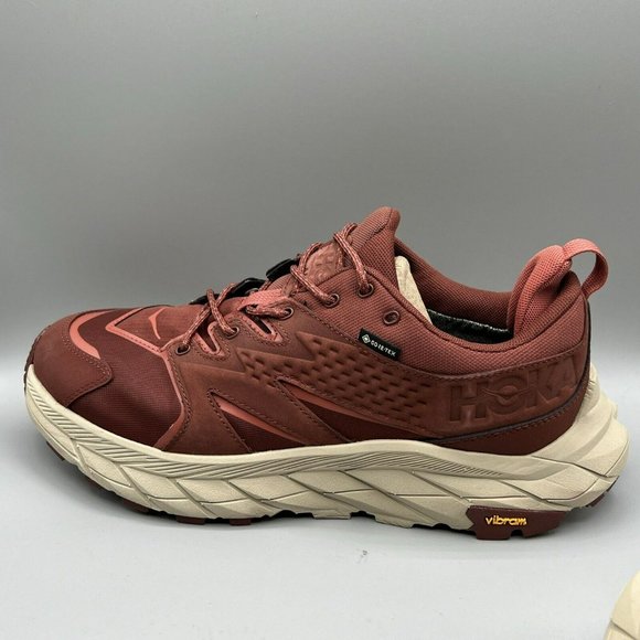 Hoka Womens Red Anacapa GTX Trail Running Hiking Goretex Shoes Sz US‎ 11B VIBRAM - Picture 9 of 12